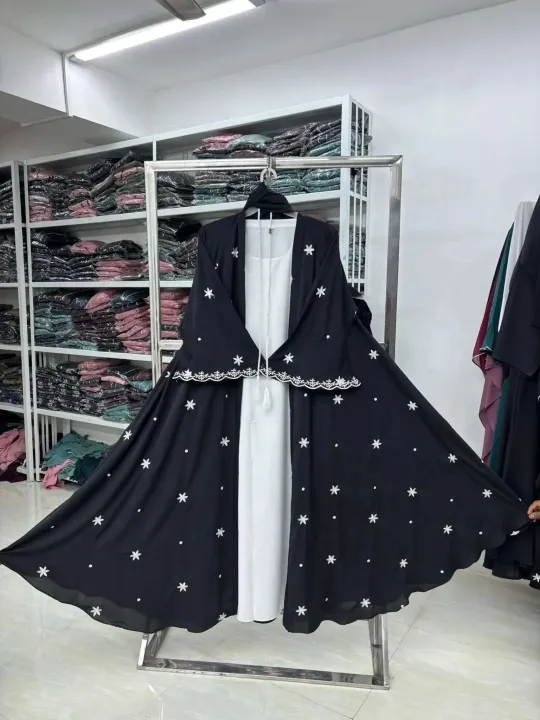 cerry embroidery abaya outer borka