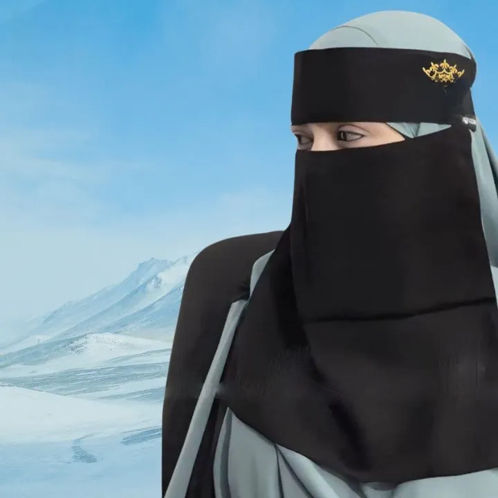 Nose Niqab for Women - Black