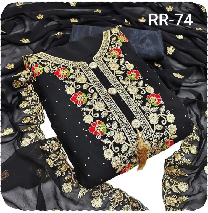 Nazmul Fashion Museum Organza Stitched