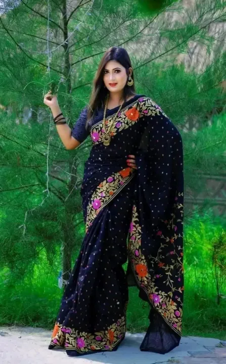 Tangail Halfsilk Nakshi Par Saree